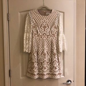 Eliza J size 2 cream dress. Worn once!